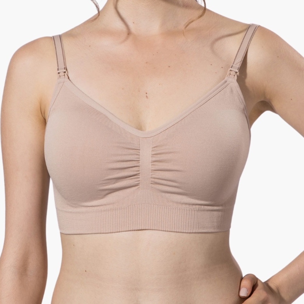 Modern Eternity Jade Seamless Nursing Bra | nude, size small